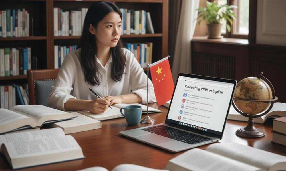 Research a PhD in English in China